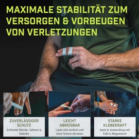 Wild Instincts® Finger Tape Sport Set of 3/Boulder Tape/Climbing Accessories/Volleyball Tape/Bouldering Accessories/Handball Tape/Climbing Accessories/Finger Tape Sport/Bouldering Gift/BJJ Tape