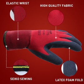 LOCCEF 2 Pairs Winter Work Gloves for Men and Women, Freezer Gloves for Work Below Zero, Thermal Insulated, Super Grip (XXL)