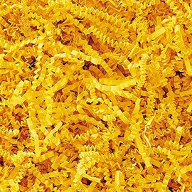 SizzlePak Gift Filling Material, Environmentally Friendly Gift Wrapping Material, Many Colours, 125 g - 1 kg (Yellow, 500 g)