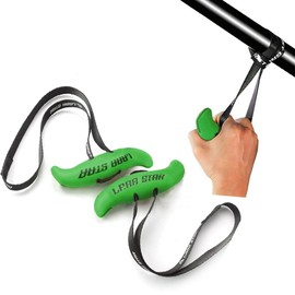 Pull-Up Handles Fitness Belt Heavy Duty Cable Machine Grips Training Grip Strength Sling Trainer for Home Gym Pull Up Bars Barbells and Pulling Machines (Green)