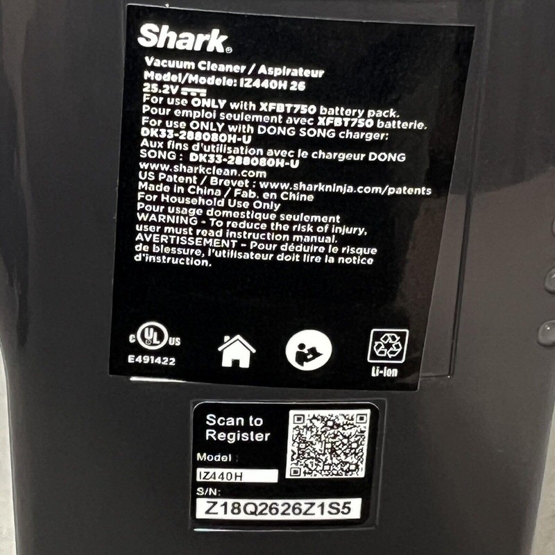 SHARK Main Body Motor Head Chassis Assembly with Battery for