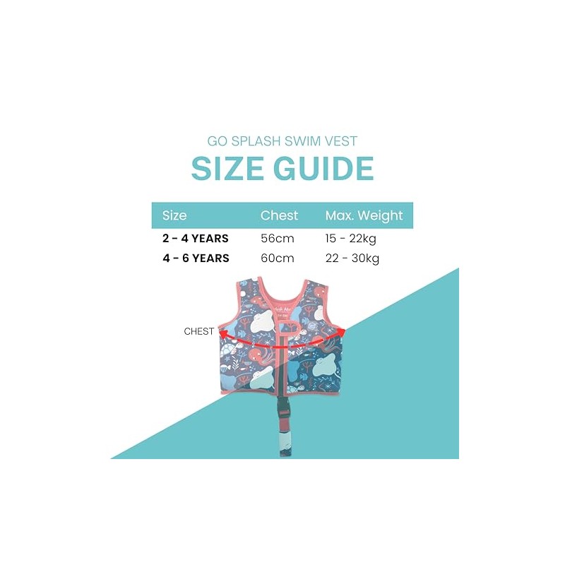 Splash About Go Splash Swim Vest, Under the Sea, 4-6