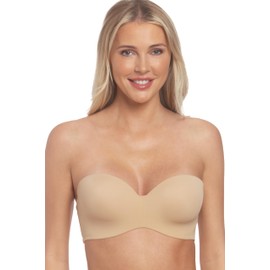 Dominique Women's Bella Seamless Hidden Underwire Strapless Bra (32B-48DD/E) - Mocha - 42DD/E