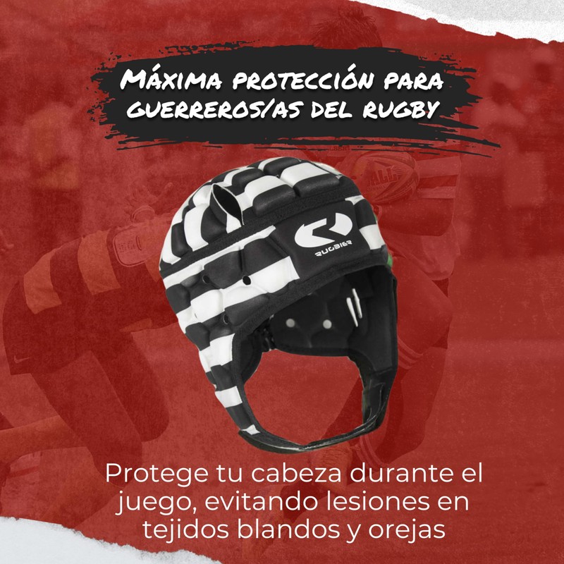 Rugbier - Professional Air-Pro Rugby Helmet Adult Youth Plain Adjustable