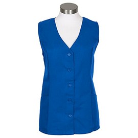 FAME 2 Pocket Uniform Vestá- Supermarket, Clerk, Activity, Volunteer, Costume - Royal Blue/Medium (V65-23312)