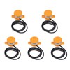 5PCS Cylindrical Proximity Switch NPN Normally Open Distance Approach Sensor