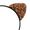 Moikolok Cheetah Leopard Ears Headband Cat Ears Hairband
