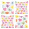 WATINC 4Pcs Valentine’s Day Candy Conversation Cute Heart Throw Pillow