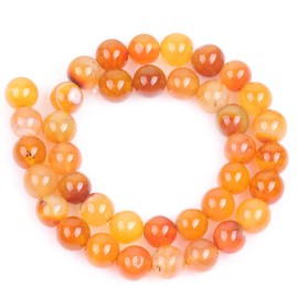 GEM-inside Stripe Botswana Agate Gemstone Loose Beads Natural 10mm Round Lantern Bronw Crystal Energy Stone Healing Power for Jewelry Making 15"