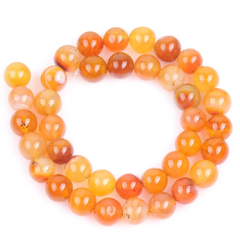 GEM-inside Stripe Botswana Agate Gemstone Loose Beads Natural 10mm Round