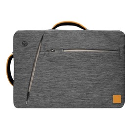 BPC Convertible Messenger Backpack for 11-Inch Laptops – Multi-Functional Travel & Work Bag with Adjustable Straps, Earphone Slot, Hidden Backpack Harness (Gray)