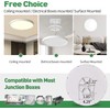 4PK 12 Inch LED Flush Mount Ceiling Lights, 24W, 2500LM,