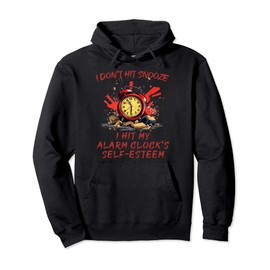 I hit my Alarm Clock's Costume for morning Boys and Girls Pullover Hoodie