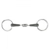 HORZE Oval Link Loose Ring Snaffle Bit - Black -