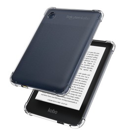 LaoShuSheng Slim Clear Case for 6" Kobo Clara 2E eReader (2022 Released,Model N506) - Ultra-Thin Lightweight Transparent Flexible Soft Back Cover (Clear)