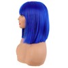 MapofBeauty 12 Inch/30 cm Straight Bob Flat Bangs Short Colorful