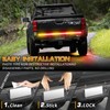 XRIDONSEN 48 inch Truck Amber Red Tailgate Strobe Lights Strip