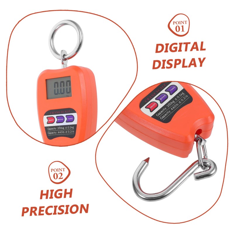 ULTECHNOVO Digital Hanging Luggage Scale with Hook Accurate Baggage Weight