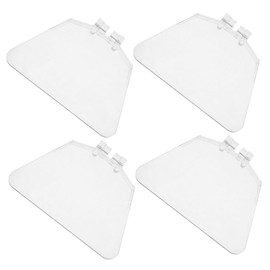 CHILDWEET 4pcs Bench Grinder Eye Shield Replacement Set Transparent Protective Cover for Enhanced Safety Workshops Durable and Stable Design for Various Grinding Machines