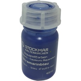 STOCKMAR シュトックマー 水彩絵の具 透明絵の具 10ウルトラマリンブルー 50mL 単色 子ども お絵描き 安全な塗料 色彩知育 ST42010
