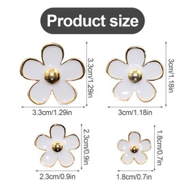 Reccisokz 16 Pieces Daisy Flower Air Vent Clip, 3 * 3.3 Cm Air Freshener Outlet Clip, cute Car Air Conditioning Clip, Mini Car Accessories, Charm Car Inter Decor(Pink, White)