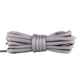 VSUDO 39 Inches Length Round Shoe Laces, 3/16" Diameter Round Shoelaces for Sneakers Trainers or Casual Shoes, 5mm Round Shoestrings (1 Pair-Gray-100CM)