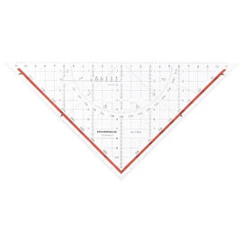 Rumold 1154 Set Square Ruler 25 cm Plastic Transparent