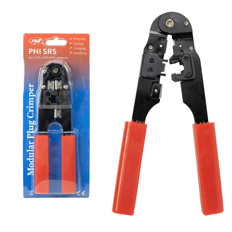 PNI SR5 Pliers for Cutting, Stripping Cable and Crimping RJ45