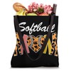 Softball Mom Leopard Print Vintage Mother's Day Tote Bag