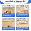 Gerrii 2 Pcs Closet Tension Shelf Rod Expandable Shelf Locker