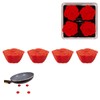 Zak! Designs 4 Piece Pan Coaster ROSE SHAPED Hot Resistant