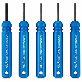 JRready ST5228 Extractor Tools,Removal Tools Kit for JST/AMP .062" /Molex .062" & .093” Pin and Socket Connectors, Male and Female Connector Tube Type Pin Extractor Tool kit 5PCS Sizes