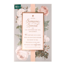 UK Greetings Mother's Day Card for Someone Special With Envelope - Floral Design with Heartfelt Message