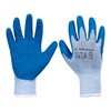 Truper GU-412, Guantes para jardinero, cubiertos de látex, puño tejido,