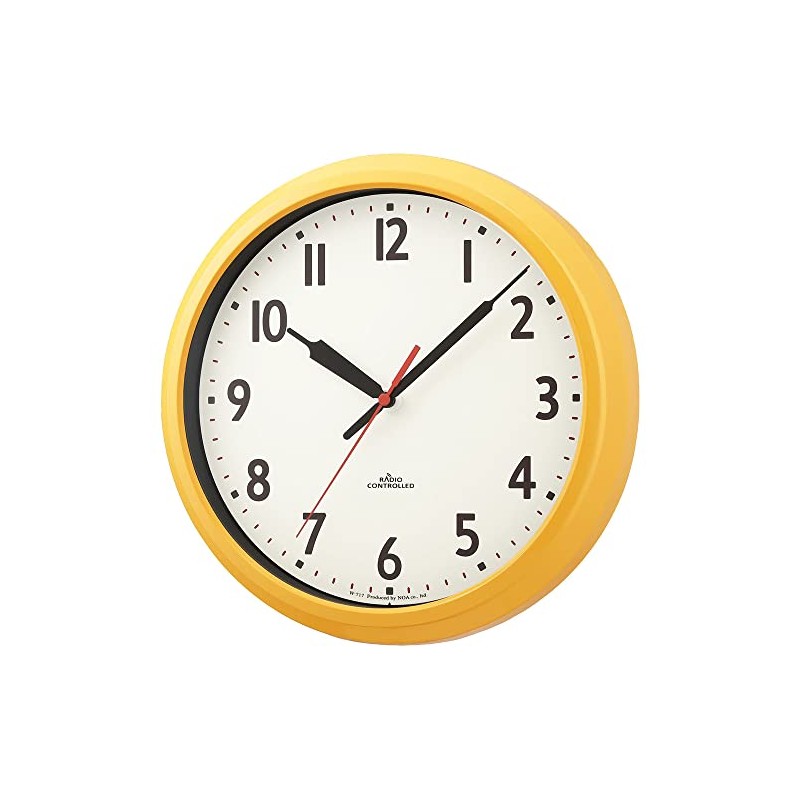 Noah Radio Analog Wall Clock Momentum Copan (Mustard Yellow)