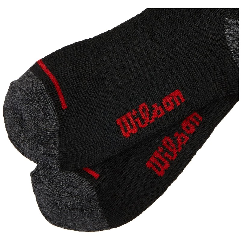 Wilson 10 Piezas Calceta para Niños, color Negro/Oxford, Talla MD
