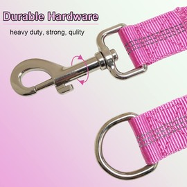 BTINESFUL Bungee Dog Leash Extension, 18”Dog Shock Absorber Extender, Works with Any Leash for Walking, Jogging, Training, Playing