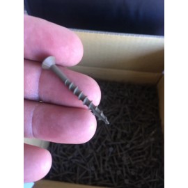 Strong Point #9 x 3" Star Drive Deck Screws Ty.17 C/T W/Nibs WAR Coated 5lbs.