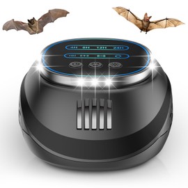 2025 Ultrasonic Bat Repellent for Attic Plug-in Bat Deterrent Devices with Strobe Light Getting Rid of Bats Keep Away for House Indoor Friendly to Human and Pet