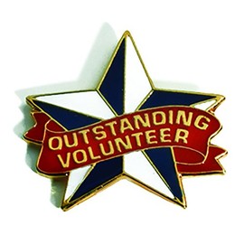 Outstanding Volunteer Appreciation Award Pin