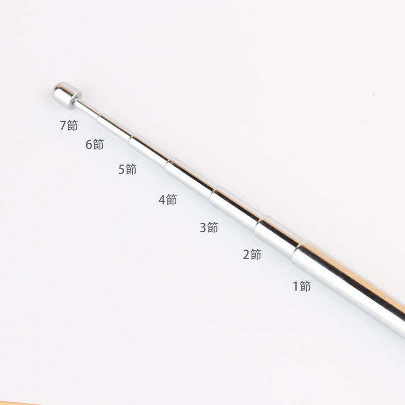 FM Radio Rod Antenna 8 Section Telescoping Copper Antenna Replacement