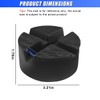 ZIMISI Rubber Cross Slotted Jack Adapter, Floor Jack Saddle Pad,