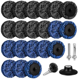 CSD Sanding Disc, 20 Pieces Coarse Cleaning Disc 50 mm, Cleaning Disc Set, Drill Grinding Disc for Angle Grinder, Removing Rust, Welds, Oxidation