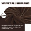 ZNSAYOTX Stretch Velvet Recliner Cover 4-Pieces, Thick Soft Recliner Chair