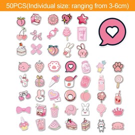 NXPWRC 50 Cute Stickers, Girl Stickers, Waterproof Graffiti Stickers, Laptop Stickers, Gift Wrapping Stickers, Scrapbook Stickers, Water Cup Stickers, Diy Decoration Stickers