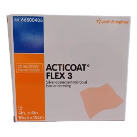 Smith+Nephew Acticoat Flex 3 Apósito Antimicrobiano-plata 10x10cm 1 Pza