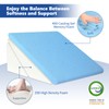 KingPavonini Grey Bed Wedge Pillow for Sleeping, 7.5 & 9