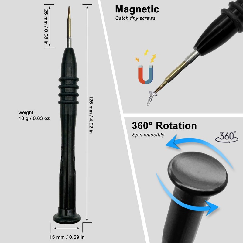 Torx Screwdriver T2, Mini Screwdriver Compatible with Toy Computer Phone