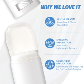 2 Pcs Glycolic Acid Exfoliating Body Stick,Body Exfoliator to Smooth & Moisturizing Skin Effect Radiant Skin for Body Rough Areas for All Skin Types