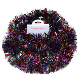 Christmas Concepts® 2 Metre Chunky/Fine Christmas Tinsel - Christmas Decoration Tinsel (Rainbow)